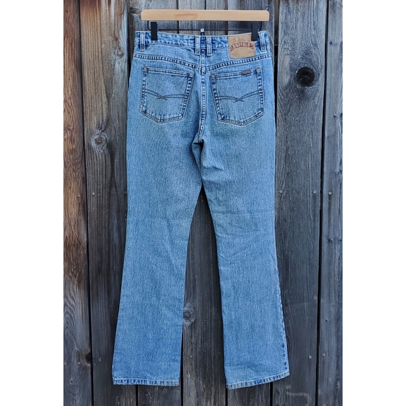 Y2K Mid Rise Beaded Dyed Cotton Jeans - Picture 5 of 10